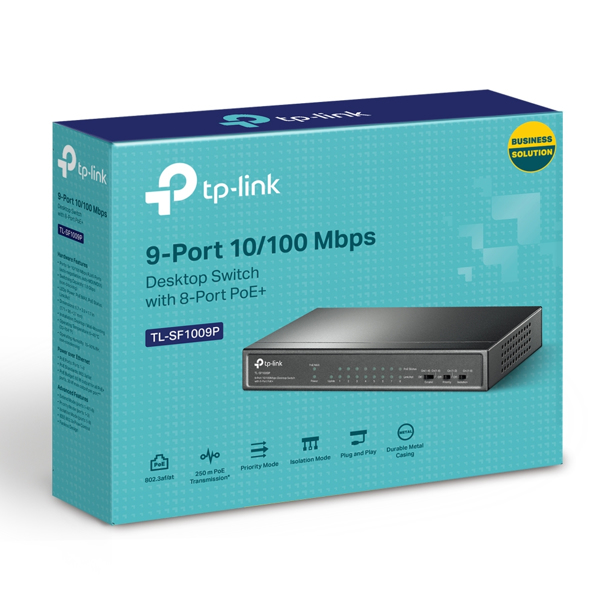 TP-LINK TL-SF1009P - Network Switch - Unmanaged - TL-SF1009P