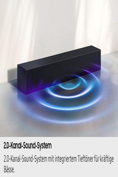 Samsung B-Series B-Serie Soundbar HW-B410GF 2.0-Kanal Subwoofer 2025 2.0 Kanaele Dolby 2 - Subwoofer - Bluetooth - HW-B410GF/ZG