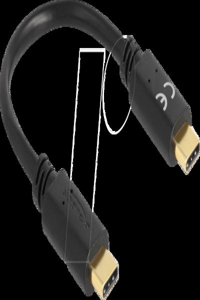 Delock USB-kabel - 24-stifts USB-C (hane) till 24-stifts USB-C (hane) - 85356
