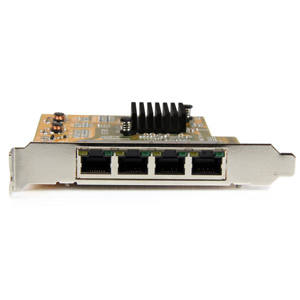 StarTech 4-Port PCIe Gigabit Network Adapter Card - Internal - Wired - PCI Express - Ethernet - 2000 Mbit/s - ST1000SPEX43