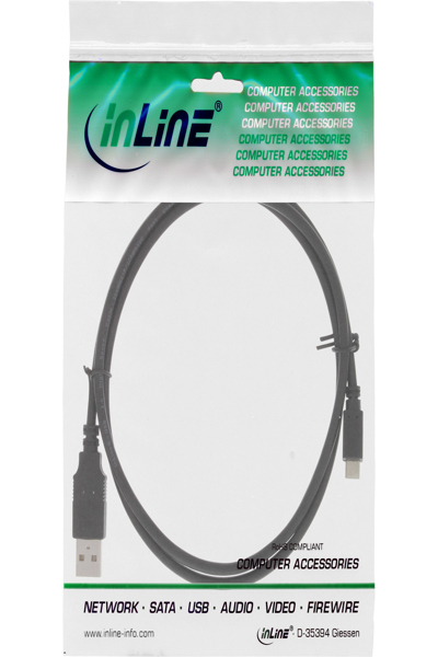 Câble de charge rapide InLine Micro USB 2.0 1,5 m