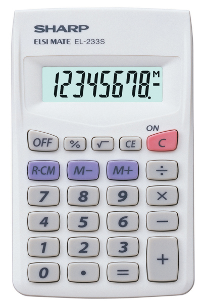 Sharp Elsi Mate EL-233S - Calculatrice de poche