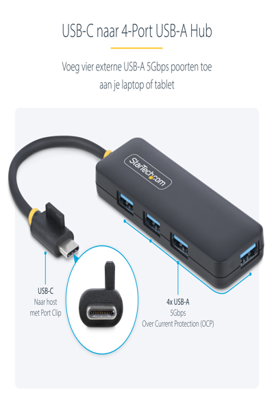 StarTech.com 4-Port USB-C Hub 5Gbps - H5C4A-USB-HUB