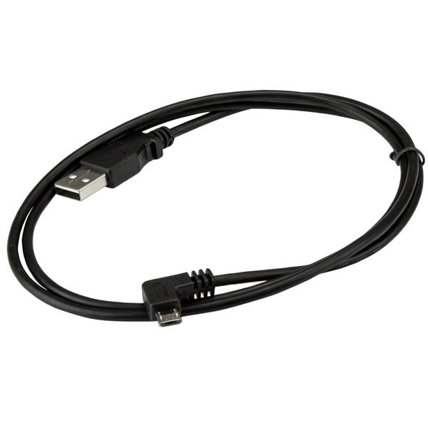 StarTech Micro-USB Charge-Sync Cable Right Angle 1m - USBAUB1MRA