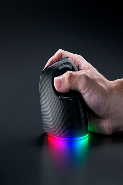 Razer Pro Click V2 Vertical Edition Schwarz - Vertikale ergonomische kabellose Maus fÃƒÂ¼r - RZ01-05250100-R3G1