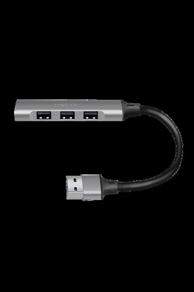 LogiLink UA0391 4-Port USB 3.0 Hub Aluminium USB-A - UA0391