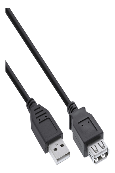 InLine USB 2.0 Extension Cable Type A male / female - black - 0.5m