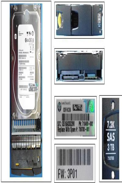 HPE Spare SPS-DRV 3TB 6G SAS 7.2K NL LFF SS7000 SG (750788-001)