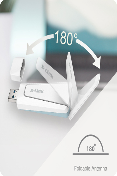 D-Link AX18U AX1800 Wi-Fi 6 USB Adapter - Hub - WLAN - AX18U