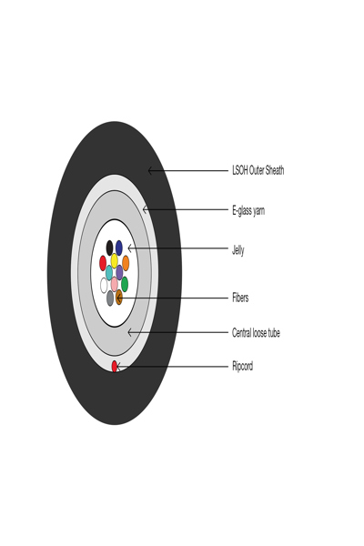 DIGITUS Installation Cable Indoor/Outdoor A/I-DQ (ZN) BH 9/125Ã‚Âµ OS2, 4 fibers, CPR Dca, LSZH - DK-39041-U