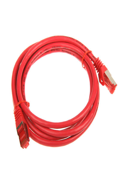 Câble de raccordement en ligne Cat.6 S/FTP rouge 2 m