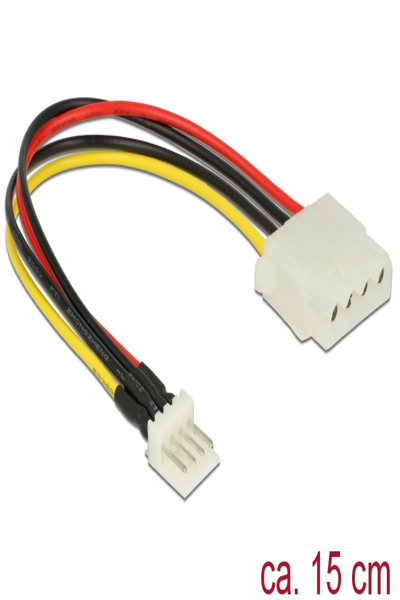 Delock Power adapter - 4 PIN internal power (F) to 4 PIN mini-power connector (M) - 85456