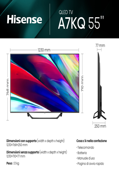 Hisense 55A7KQ 55-inch A7KQ Series TV - 55A7KQ