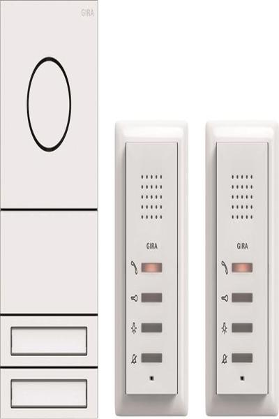 Pack GIRA ZFH Système audio 106 Laqué blanc trafic. 2407902