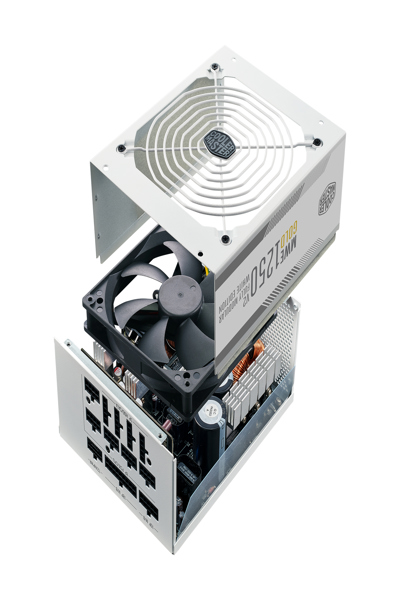 Cooler Master MPE-C501-AFCAG-3GEU MWE Gold 1250 V2 White, ATX3.0, 1250W, 90%, 140mm, 3x PCIe 6+2 - ATX - Power Supply - MPE-C501-AFCAG-3GEU