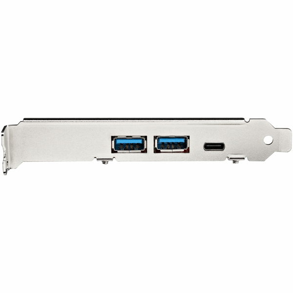 5 Port USB PCIe Card - 10Gbps 2x USB-A 1x USB-C USB 3.1 Gen 2 & Internal IDC Header 2x 5Gbps USB - PEXUSB312A1C1H