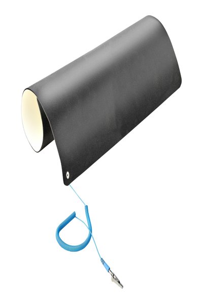 StarTech.com 23x47in Anti Static Mat, ESD Mat for Electronics Repair, Anti Static Desk Mat w/Detachable Grounding Wire, ANSI/ESD S 4.1 Compliant, Flexible Thermoplastic Work Mat/Pad - LG-ANTI-STATIC-MAT