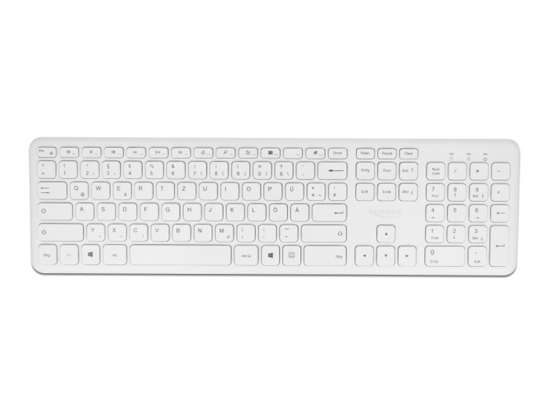 Delock tangentbord och mus set - trådlöst - 2,4 GHz - 12703