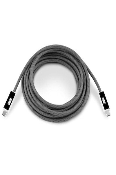 OWC CBLUS4A04.5M 15' USB4 40Gb/s Active Optical Cable - Black Color - Longer - Cable - Digital