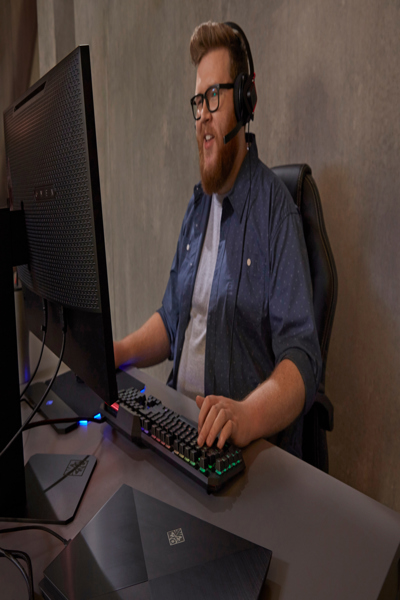 HP OMEN by Sequencer Keyboard: Full-size, Wired, Mechanical, Black - 2VN99AA
