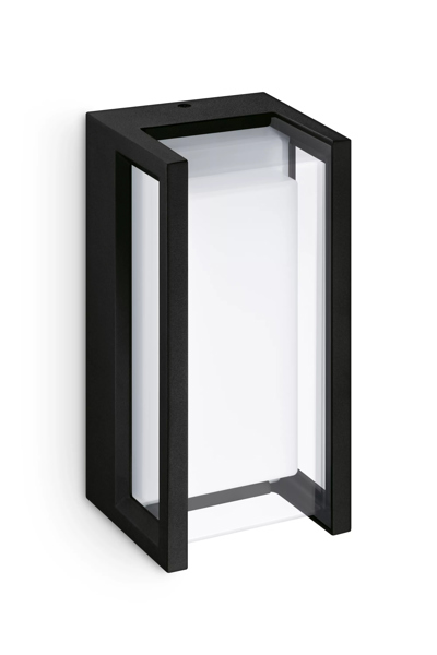 Philips Pyrona Wandleuchte 12W 2700 Kelvin schwarz