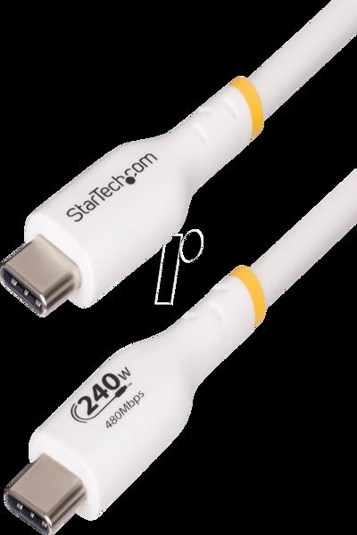 StarTech.com 2m USB C Charging Cable, USB-IF Certified USB-C Cable, 240W