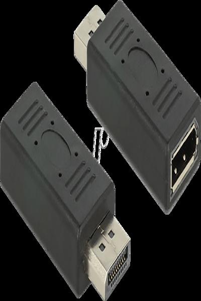 Adaptateur DisplayPort Delock : DisplayPort (M) vers DisplayPort (F)