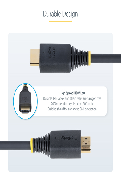 StarTech.com 30cm High Speed HDMI Cable 4K60Hz - HDMI2-CABLE-4K60-30C