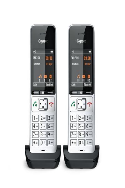 Gigaset COMFORT 500HX Duo Silver-Black Handset/Charger - L36852-H3061-R101