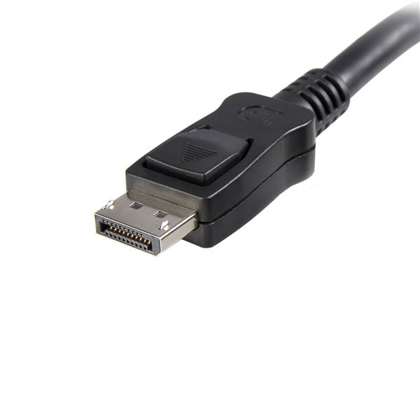 StarTech 1.0mDisplayPort cable with locking (male/male) - DP 4k cable - DisplayPort cable - DisplayPort (M) - DisplayPort (M) - 2.0m - locked - black (DISPL2M) - DISPL2M