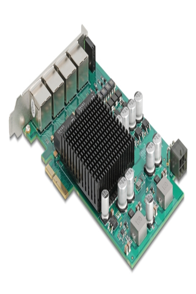 Delock PCI Express x4 Network Card LAN 4xRJ45 PoE+ - 86097
