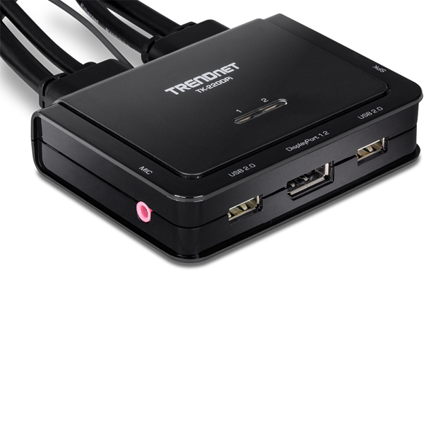 TRENDnet TK 220DPI - KVM-/Audio-Switch - TK-220DPI