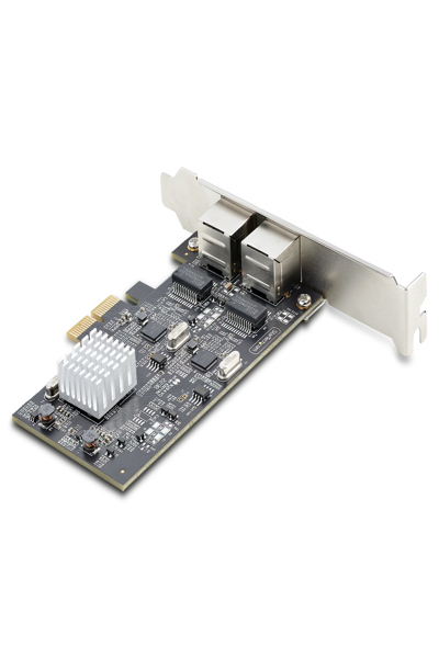 StarTech.com 2-portars 2,5 Gbps NBASE-T PCIe-nätverkskort, Intel I225-V, nätverkskort med dubbla portar för datorer, nätverkskort för flera gigabit-enheter, PCI Express-server-LAN-kort, stationärt Ethernet-gränssnitt - PR22GI-NETWORK-CARD