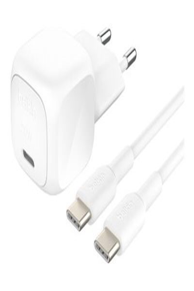 Belkin BOOSTCHARGE 20W USB-C Charger - Cable - Digital - WCA009KQ1MWH-B6