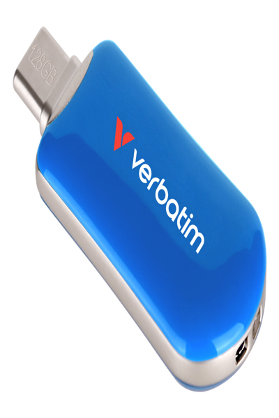 Verbatim Plectra Blue      128GB USB-C Flash Drive          30233 - 30233