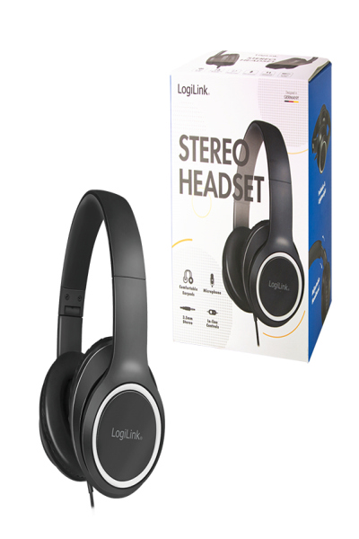 LogiLink Stereo Headset with Mic 3.5mm Jack - HS0053