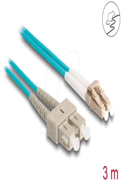 Delock Network cable - LC multi-mode (M) to SC multi-mode (M) - 87912