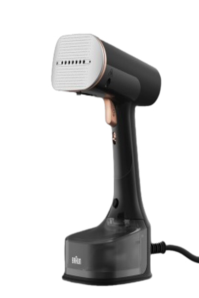 Braun QuickStyle 7, Steam iron, Ceramic soleplate, 3 m, 35 g/min, Black, Copper, 0.25 L - GS 7077 BK