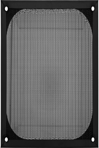 InLine Fan grid aluminum filter - black - 140x140mm - 33372S