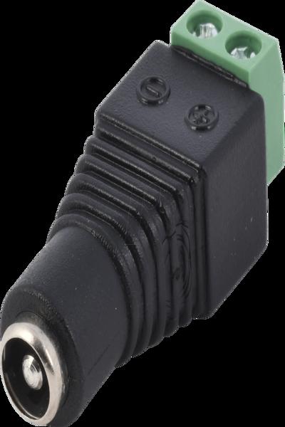 Delock Strömadapter - 2-polig kopplingsplint (F) till DC-uttag 5,5 x 2,5 mm (F) - 65485