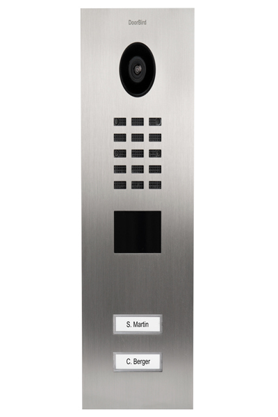 Doorbird D2102V - Acier inoxydable - IP65 - Acier inoxydable - Acier inoxydable - 10 100 Mbit/s - HTTP - HTTPS - SSL/TLS - Bonjour - DNS - RTSP - RTP - TCP - UDP - RTCP - ICMP - DHCP - ARP - SIP - DTMF (RTP...