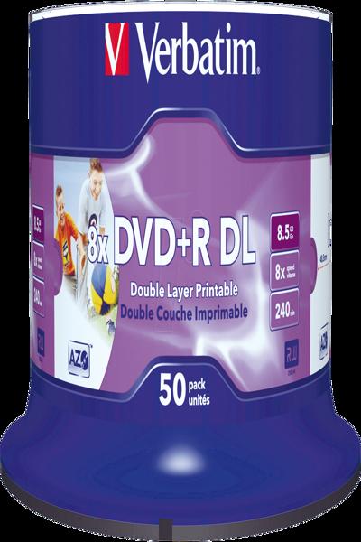 Verbatim 50x DVD+R DL - 8,5 GB 8x - 43703