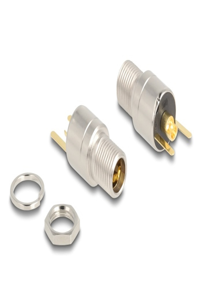 Delock Strömkontakt - DC-jack 5,5 mm x 12 mm (ID: 2,5 mm) (F) skott - 90192