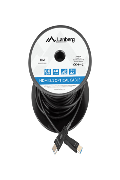 Lanberg HDMI Kabel m/m V2.1 8K Schwarz OPTISCH AOC - Cable - Digital/Display/Video