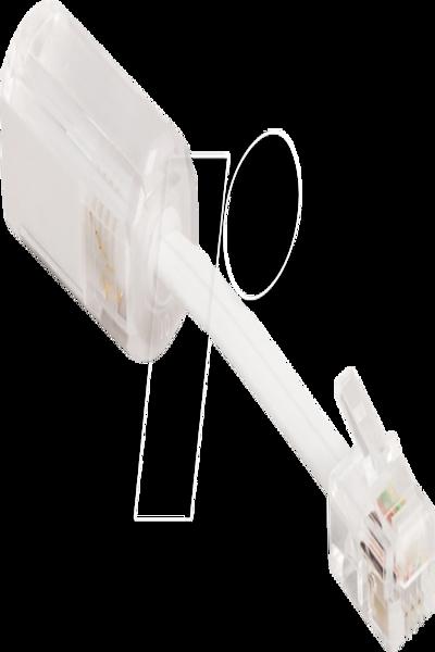 Delock Phone adaptor - RJ-10 (P) to RJ-10 (R) rotating - 88170