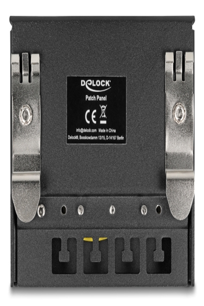 Delock Patch Panel Mini DIN Rail Wall Mountable Desktop - 90378