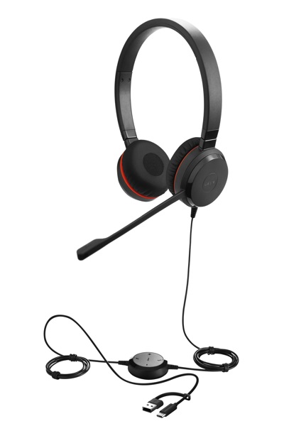 Jabra Evolve 30 II USB C/A Stéréo UC - Casque - 20 kHz