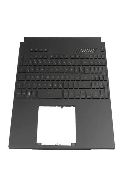 ASUS 6037B0244313 Keyboard including topcase DE German black/black with - Keyboard