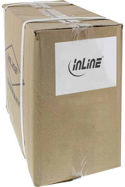 InLine 70pcs. Bulk-Pack Patch cable - S/FTP - Cat.6 - 250MHz - PVC - CCA - grey - 1m - B-76111