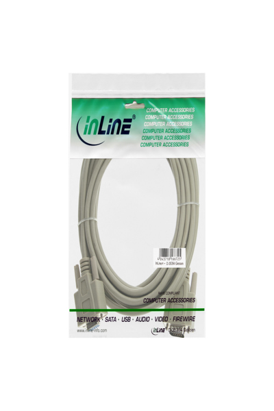InLine VGA Cable 15 HD male / female beige 5m - 17735
